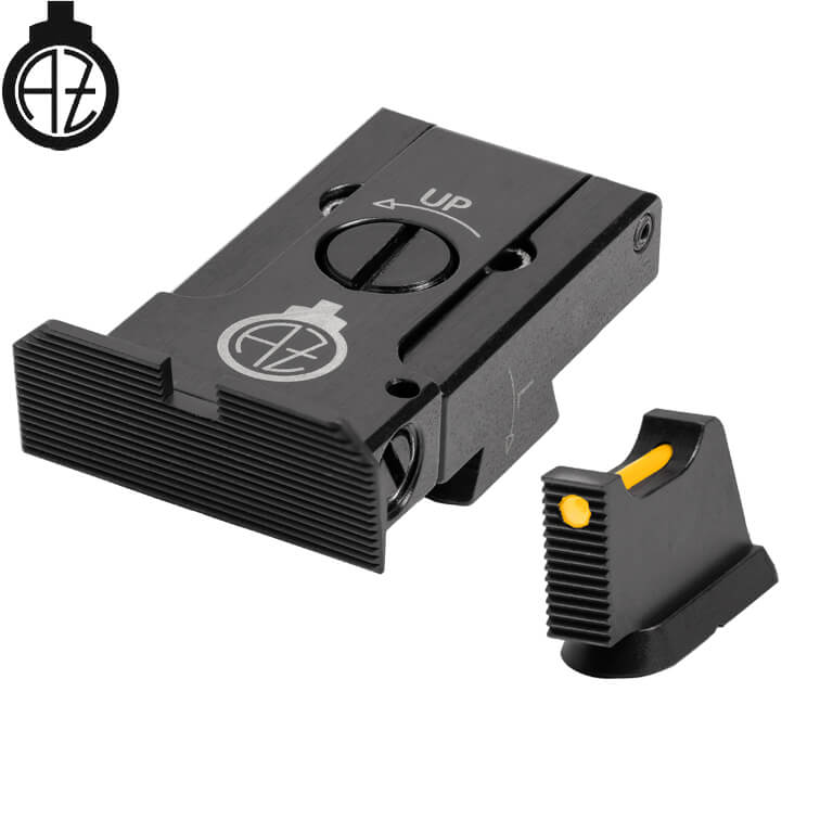 CZ 75B, CZ P-01, CZ 75 SP-01 organes de visée réglables avec fibre optique | type A