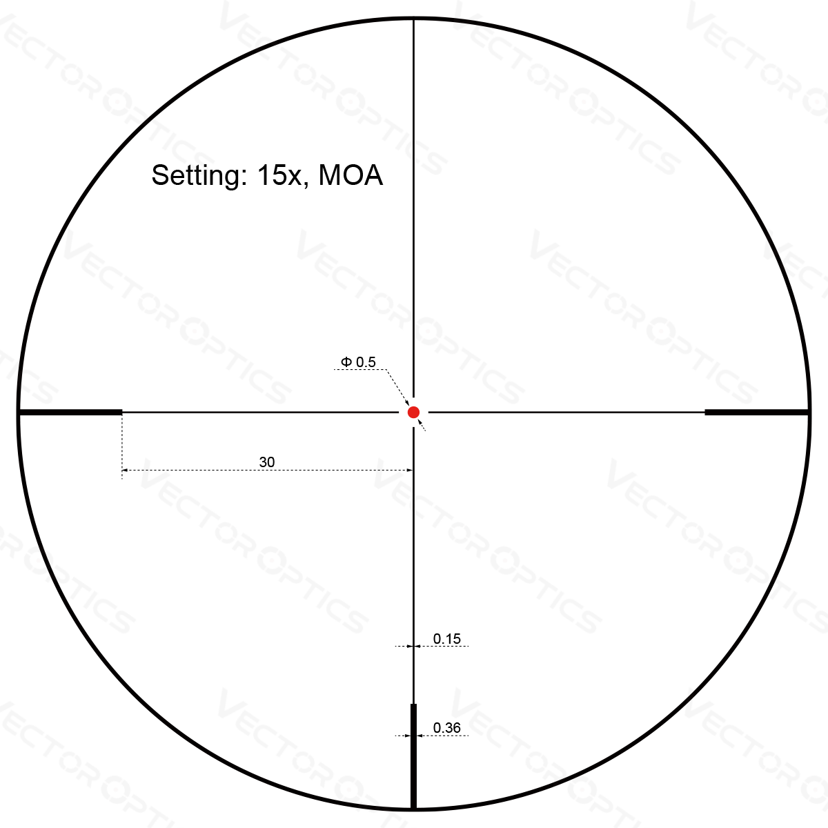 Vector Optics Forester 3-15x50SFP lunette de visée pour carabine