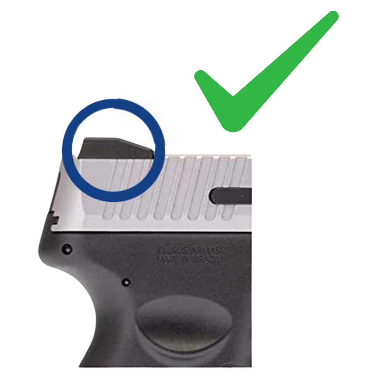 Taurus G3, G2S, G2C, TX22 montage pour point rouge | type S