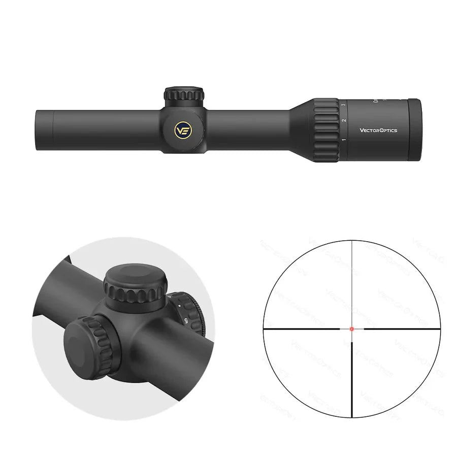 Vector Optics Continental x6 1-6x24 lunette de visée Fiber Vector Optics
