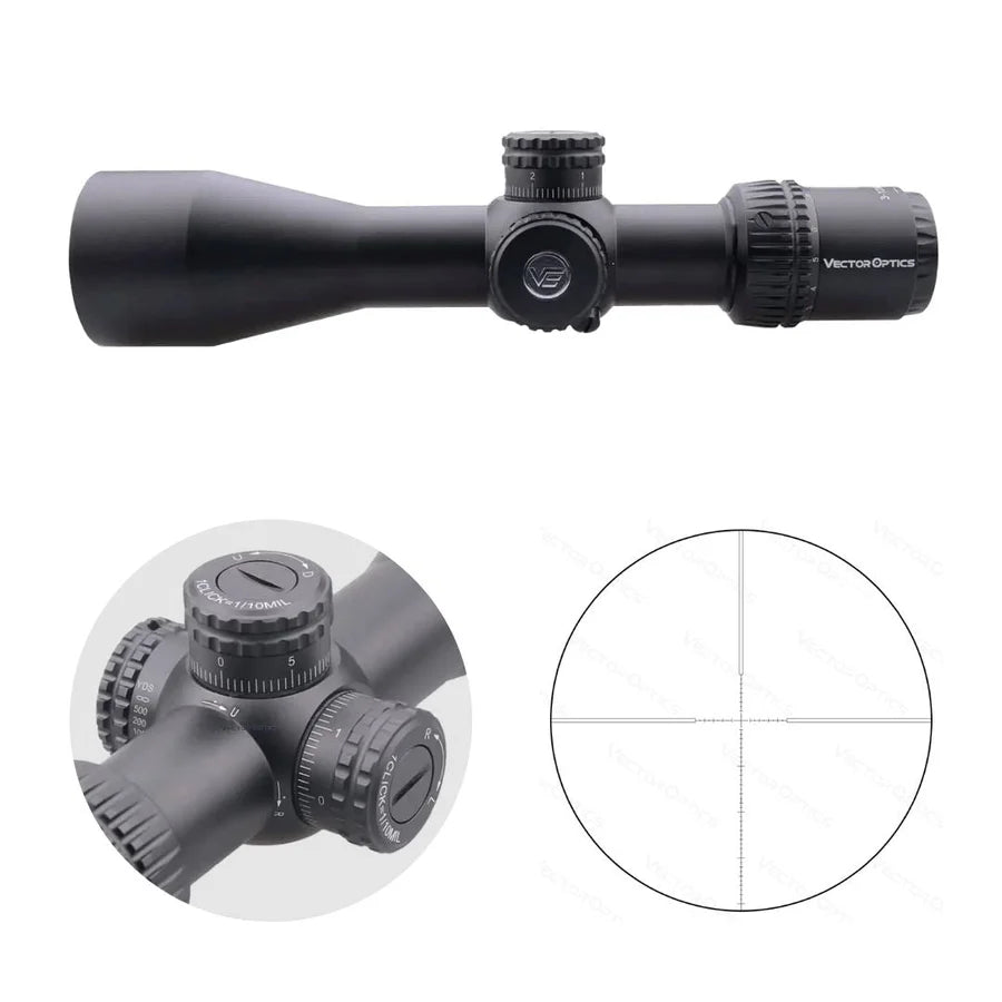 Vector Optics Veyron 3-12x44 FFP lunette de visée compacte pour carabine
