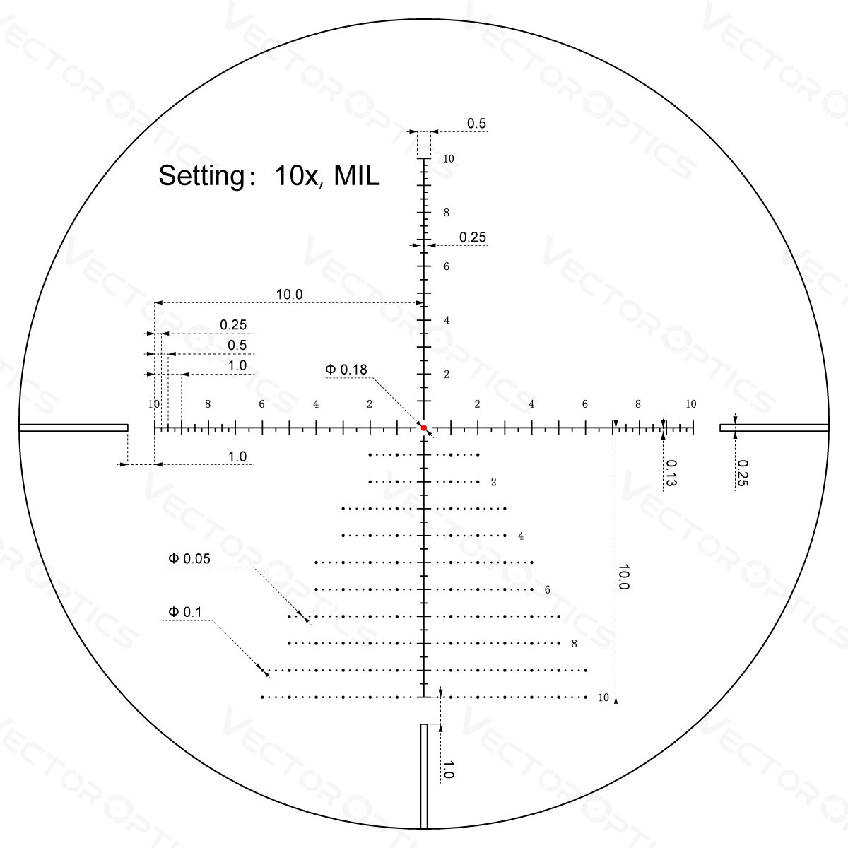 Vector Optics Veyron 4-16x44IR SFP lunette de visée compacte pour carabine