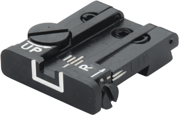 Browning Hi-Power hausse réglable | lignes blanches