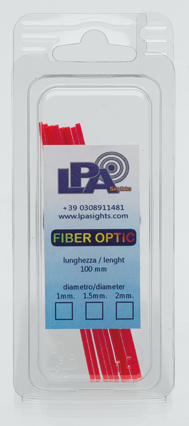 Fiber optic replacement rod | 10 pcs - Red 1.0 mm