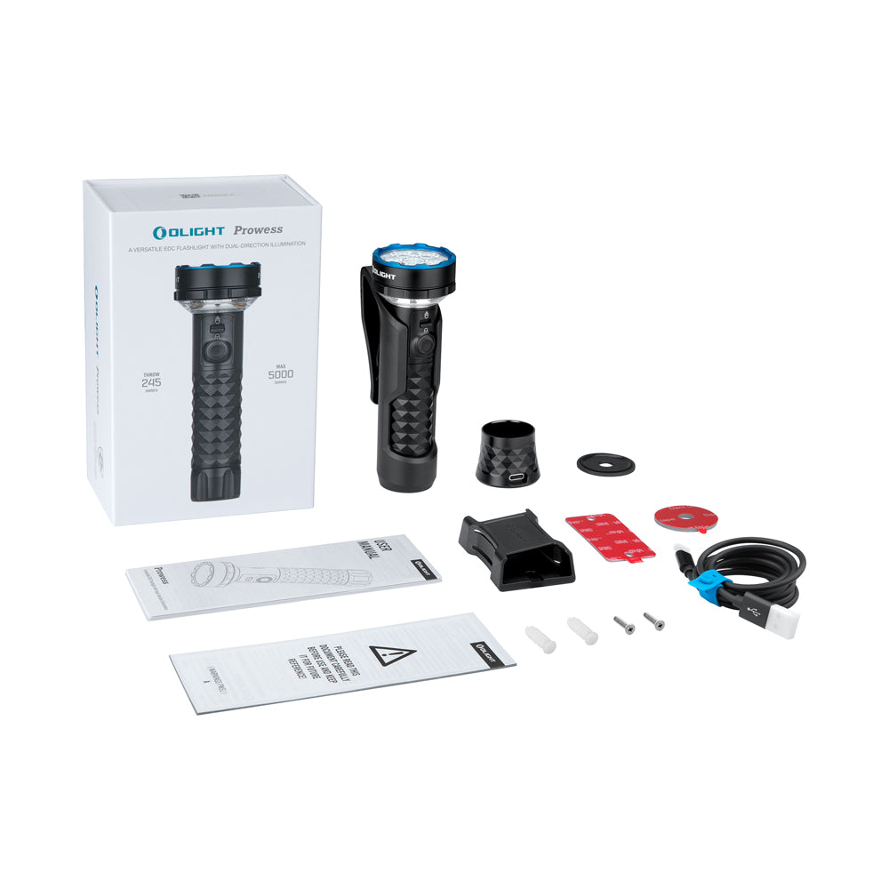 Olight Prowess | lampe avec éclairage bidirectionnel | 5.000 lm