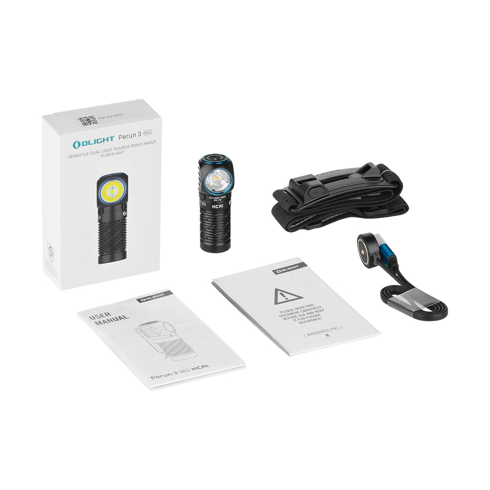 Perun 3 Mini | lampe frontale rechargeable | 1 250 lm