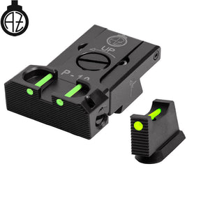 CZ P-10 organes de visée réglables avec fibre optique | type B