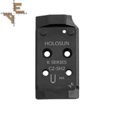 CZ Shadow 2 plaque adaptatrice | Holosun K-series empreinte