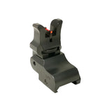 Folding adjustable sights for Picatinny base | with fiber optics