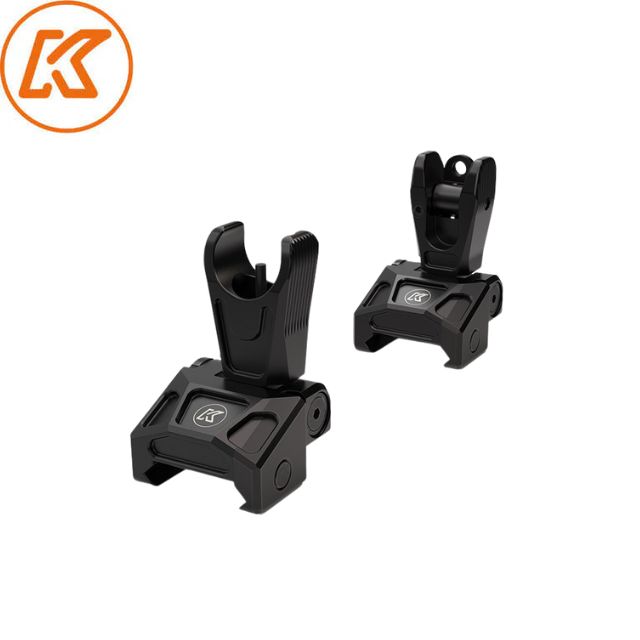 Organes de visée rabattables semi-réglables pour base Picatinny [AR-15, M4 & other] | blank