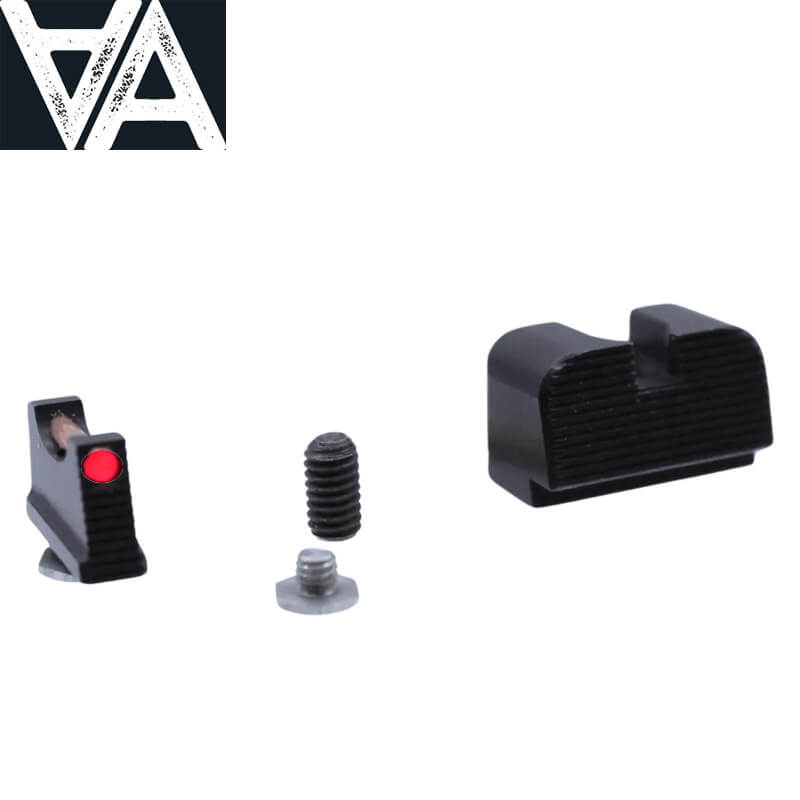 Glock 17 MOS, 19 MOS, 34 MOS sport organes de visée avec fibres optiques 