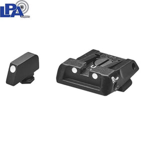 Organes de visée réglables pour Glock [G17 G19 G26 & other] | avec points blancs