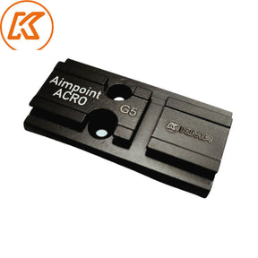Plaque point rouge en acier pour Glock MOS | Aimpoint Acro empreinte