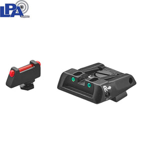 Organes de visée réglables pour Glock [G17 G19 G26 & other] | avec fibre optique
