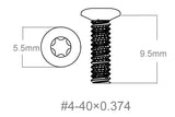 Jeu de vis 3pcs | 4-40x0.374’’ [T10]