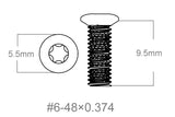 Jeu de vis 3pcs | 6-48x0.374’’ [T10]