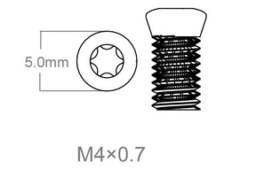Set de vis 3pcs | M4x0.7 [T10] 8 mm