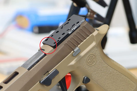 Sig P320-XFIVE [2014 - 2018] Plaque adaptatrice | type C [RMR RTS & Docter empreinte]