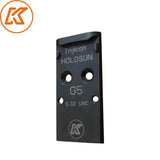 Plaque point rouge en acier pour Glock MOS | Trijicon RMR empreinte