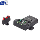 Organes de visée réglables pour Glock [G17 G19 G26 & other] | avec fibre optique