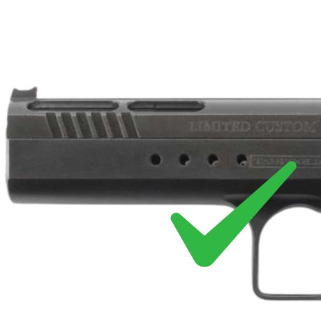 Montage point rouge latéral pour les modèles Tanfoglio avec trous pré-percés | Trijicon RMR empreinte