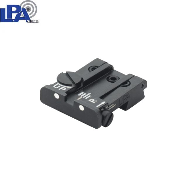 Taurus PT92, PT100 & 58 adjustable rear sight | with white dots
