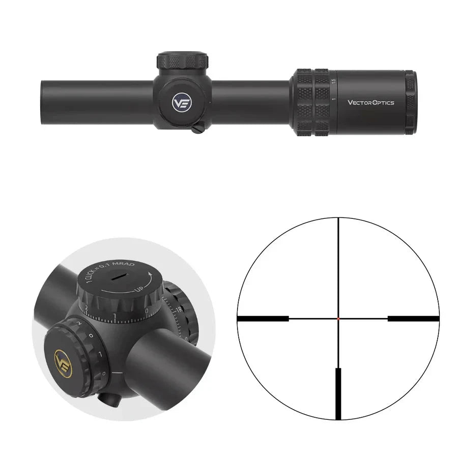 Vector Optics Grizzly 1-6x24i HD Fiber lunette de visée Vector Optics