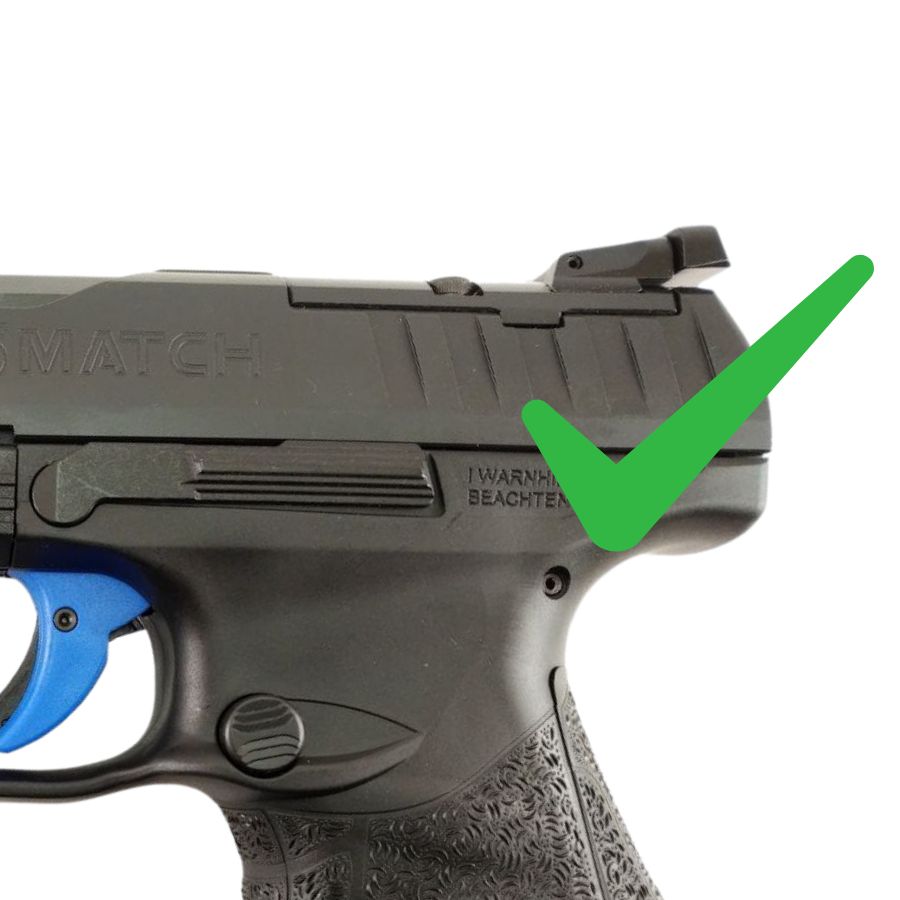 Walther Q4 SF OR & Q5 Match SF découpe Optics Ready