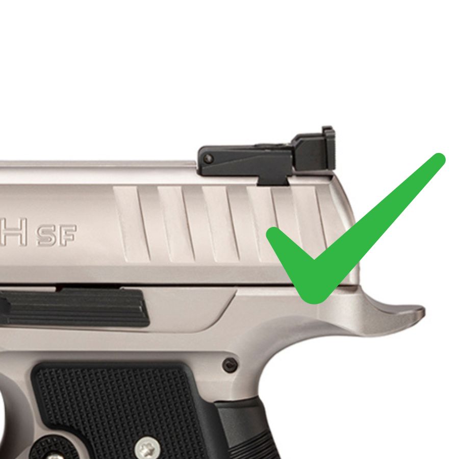 Walther Q5 Match SF découpe hausse réglable