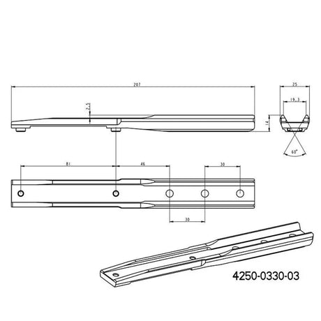 Adaptateur pour InfiRay Rico RL 42 RH 50 | base Blaser