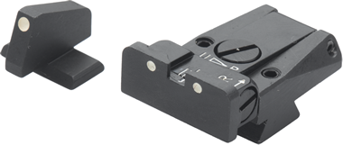 Browning Hi-Power organes de visée réglables | points blancs