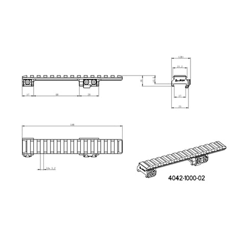 CZ 550 & CZ 557 rail Picatinny | Court