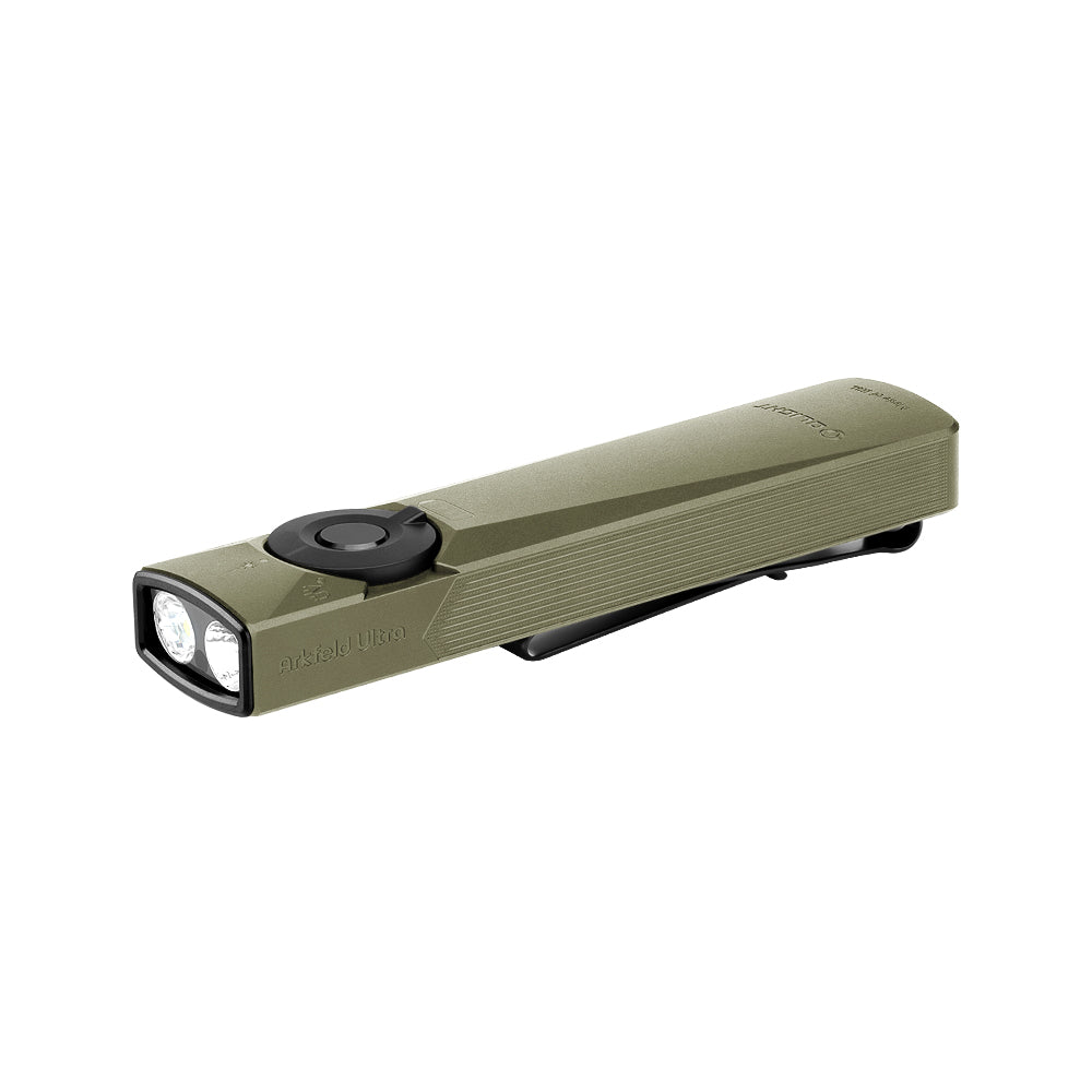 Olight Arkfeld Ultra | lampe EDC plate 3-en-1 | 1.400 lm - Olive Green