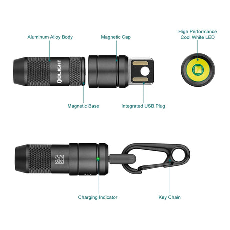 Olight imini 2 | mini lampe porte-clés rechargeable | 50 lm