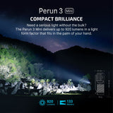 Perun 3 Mini | lampe frontale rechargeable | 1 250 lm
