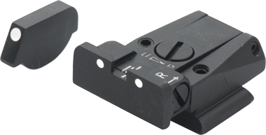 Ruger P85 & P89 organes de visée réglables | points blancs