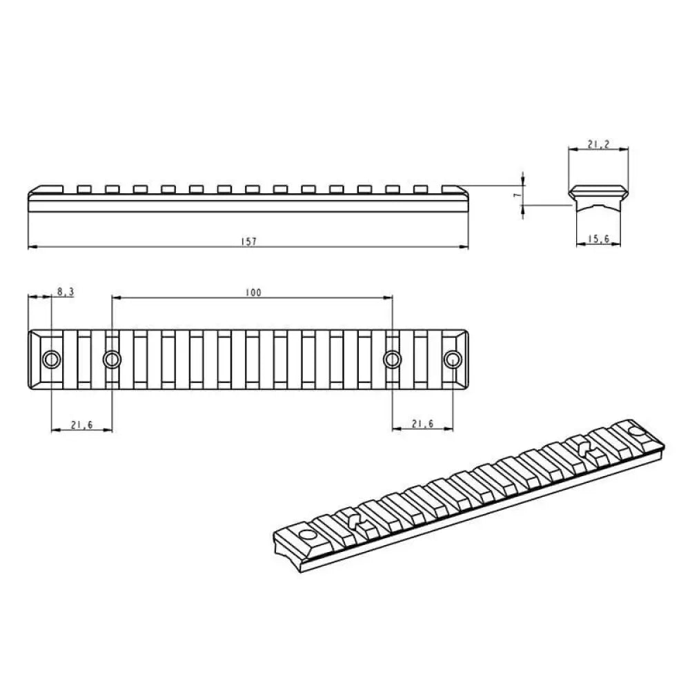 Savage 110 [Short Action] rail Picatinny JK-N