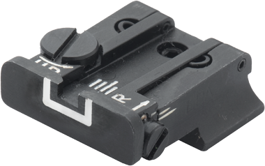 Smith & Wesson [Cal. 10 Cal. 45 3rd Gen] hausse réglable | lignes blanches