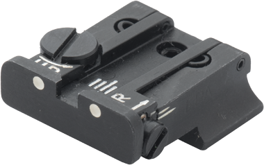 Smith & Wesson [Cal. 10 Cal. 45 3rd Gen] hausse réglable | points blancs