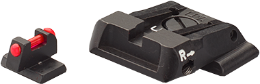 Smith & Wesson M&P organes de visée réglables | fibre optique