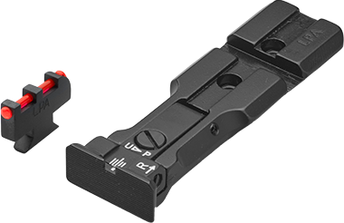 Smith & Wesson revolver [686 629 19 66 586 & other] organes de visée réglables prêts pour viseur point rouge | fibre optique
