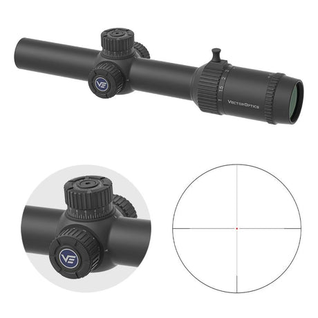 Vector Optics Forester 1-8x24 Fiber lunette de visée SFP pour carabine