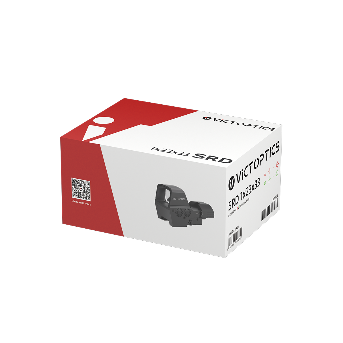 VictOptics SRD 1x23x33 viseur point rouge à quatre réticules